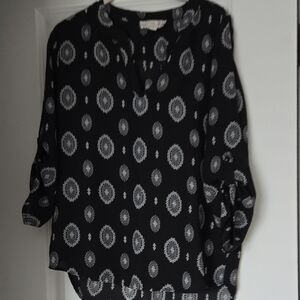 Pink Republic Black and White Blouse